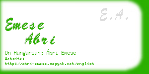 emese abri business card